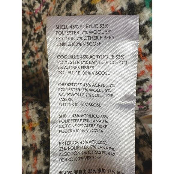 Maeve Anthropologie Preppy Academia Schoolgirl Tweed Plaid Print Mini Skirt 6 - Picture 7 of 7